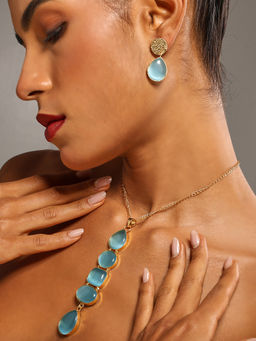 VENI - 18K Gold-Plated Stones-Studded Jewellery Set