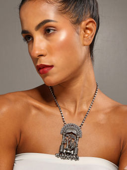 VENI - 92.5 Silver-Plated Oxidised Necklace