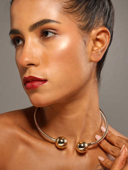VENI - Gold-Plated Oxidised Choker