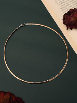VENI - 92.5 Silver-Plated Oxidised Chain