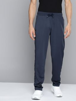 Alcis - Men Navy Blue Solid Slim Fit Track Pants