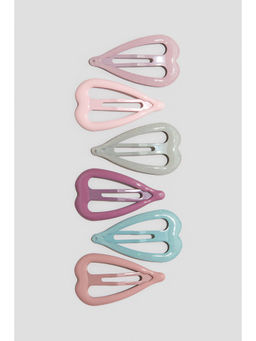 H&M - Girls Pink 6-pack hair clips