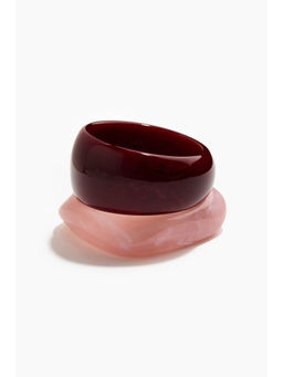 H&M - Women Pink 2-pack bangles