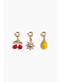 H&M - Women Gold 3-pack charms