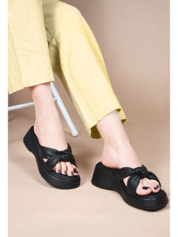 CLOG LONDON - Women Casual Slip On Wedges Black
