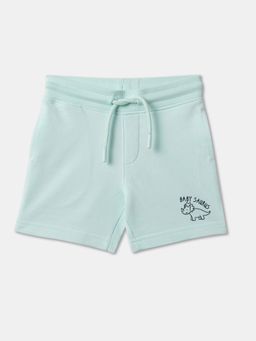 R&B - Blue Cotton Printed Shorts