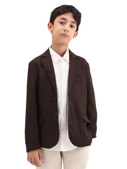 RARE ONES - Brown Lyocell Blend Solid Blazer