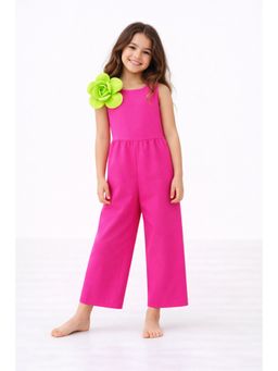 ZIP ZAP ZOOP - Pink Polyester Solid Jumpsuit