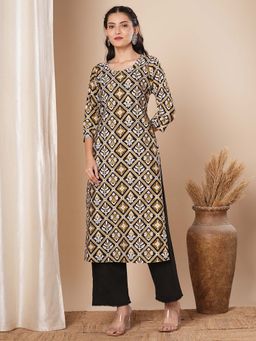 FASHOR - Multi-Color Printed Kurta