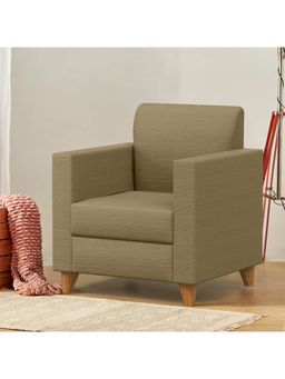 Chumbak - Modern Chair - 1 Seater, Beach Beige