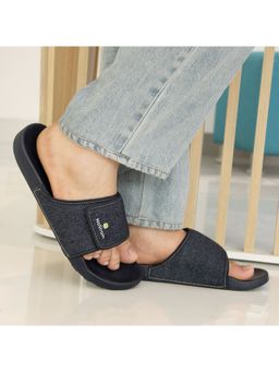 NoStrain - Men Dark Navy Blue Blue Denim Sugar Silders