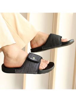 NoStrain - Women Grey Denim Sugar Sliders