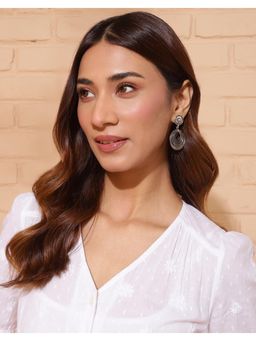 Fabindia - Silver Drop Danglers Earrings