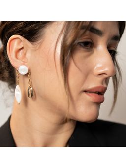 House of D'oro - Handcrafted Women Pearle Scent Radiance Drop Danglers Earrings