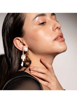 House of D'oro - Handcrafted Drop Danglers Women Ivory Aura Earrings