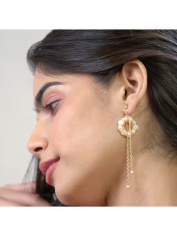 House of D'oro - Handcrafted Women Pearl Please Drop Earrings