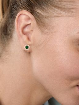 MINUTIAE - Rose Gold-Plated Contemporary Stud Earrings