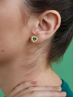 MINUTIAE - Gold-Plated Contemporary Stud Earrings