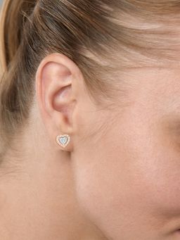 MINUTIAE - Rose Gold-Plated Contemporary Stud Earrings