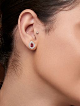 MINUTIAE - Silver-Plated Contemporary Stud Earrings