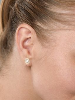 MINUTIAE - Gold-Plated Contemporary Stud Earrings