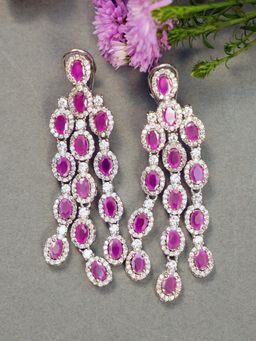 Shhimmerz Jewellery - Ruby Long Earrings