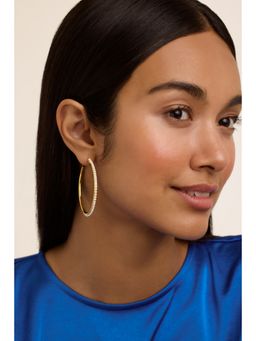 Ted Baker - Perla Large Pearl Hoop White Earrings