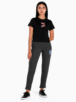 Puma - Evide Graphic Womens Black T-shirt