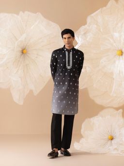 Eleven Brothers - Noor Silk Mirror Embroidery Kurta with Trouser