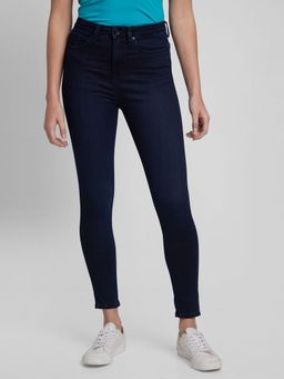 Spykar - Women Dark Blue Lycra Skinny Fit Regular Length Jeans (adora)