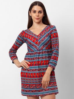Globus - Red Printed Dress