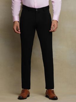 JB Studio - Navy Blue Blended Solid Club Wear Formal Trousers