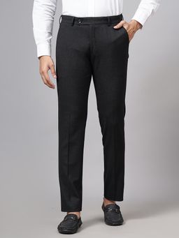 JadeBlue - Brown Poly Viscose Checked Formal Super Trousers