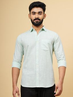 JadeBlue - Green 100% Cotton Checked Casual Shirt
