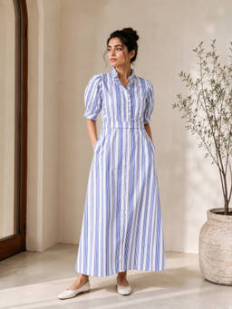 Slumber Jill - Everyday Grace Cotton Stripe Dress