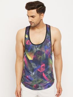 Athlisis - Blue Men Training Gym Quick Dry Tank Top