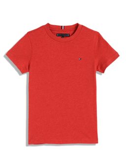 Tommy Hilfiger - Boys Red Solid T-Shirt
