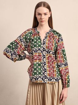 VERO MODA - Multi-Color Printed Regular Top