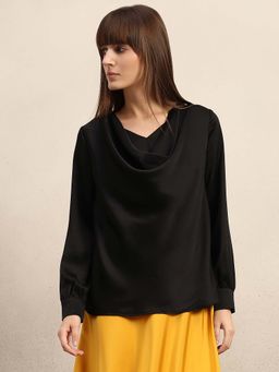 VERO MODA - Black Solid Regular Top