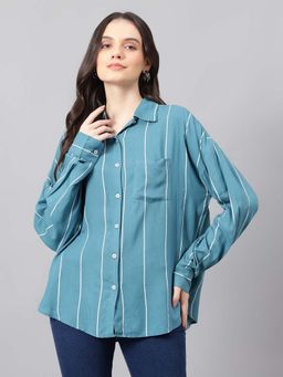 KOTTY - Blue Stripes Regular Shirt