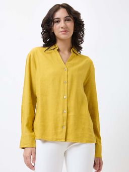 Spykar - Yellow Solid Regular Shirt