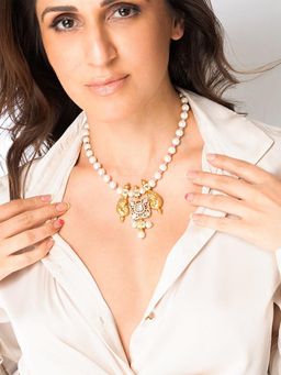 Joules By Radhika - Ornate Beaded Accent Necklace