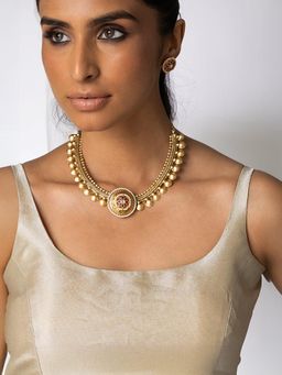 Joules By Radhika - Structured Bead Necklace Set