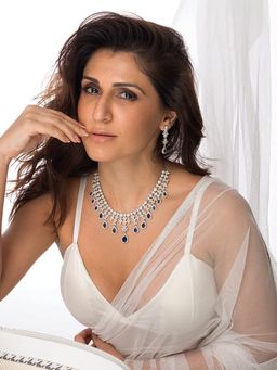 Joules By Radhika - Midnight Blue Stone Necklace