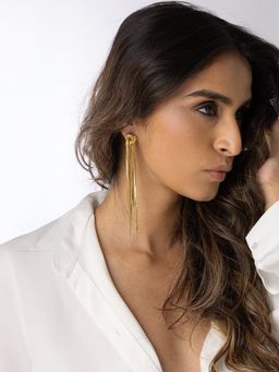 Joules By Radhika - Contemporary Tassel Drop Earrings