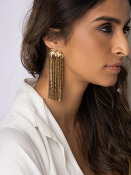 Joules By Radhika - Ornate Filigree Drop Earrings