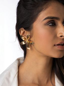 Joules By Radhika - Floral Statement Earrings