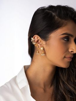 Joules By Radhika - Classic Ear wrap Jhumka Earrings