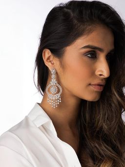 Joules By Radhika - Graceful Chand Dangler Earrings