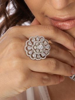 Joules By Radhika - Floral Grace Ring